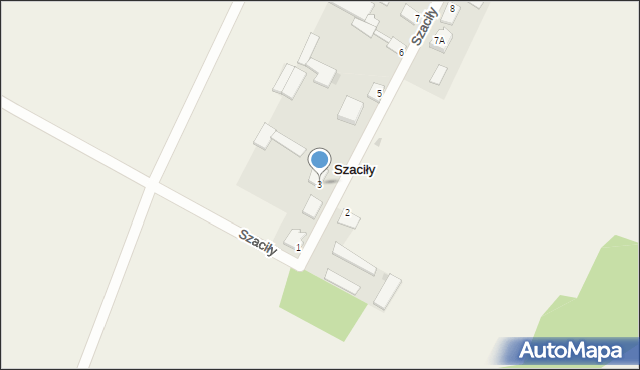 Szaciły, Szaciły, 3, mapa Szaciły