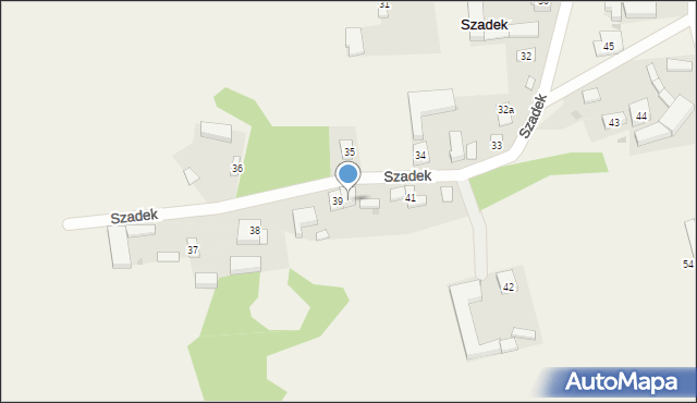 Szadek, Szadek, 40, mapa Szadek