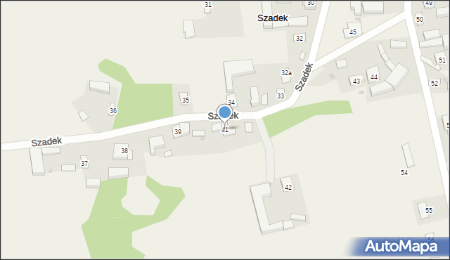 Szadek, Szadek, 41, mapa Szadek