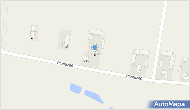 Szadek, Szadek, 26, mapa Szadek