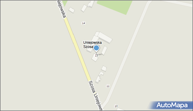 Szadek, Szosa Uniejowska, 13, mapa Szadek