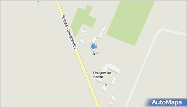 Szadek, Szosa Uniejowska, 14, mapa Szadek