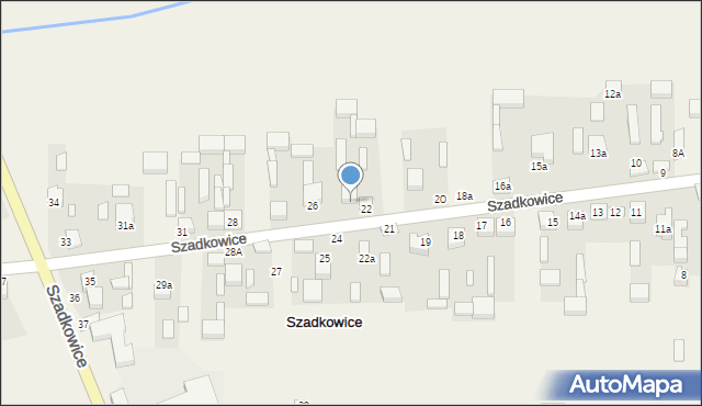 Szadkowice, Szadkowice, 23, mapa Szadkowice