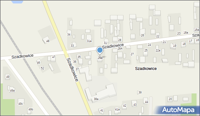 Szadkowice, Szadkowice, 29a, mapa Szadkowice