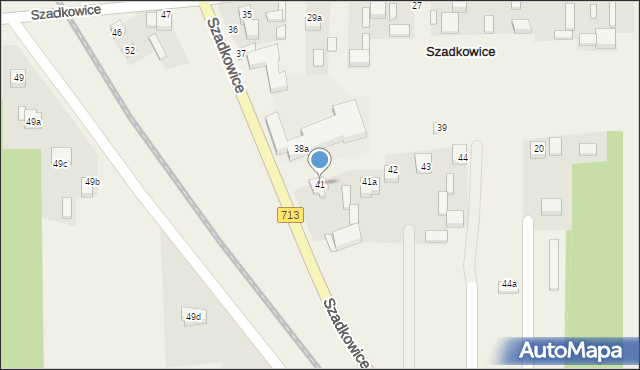 Szadkowice, Szadkowice, 41, mapa Szadkowice