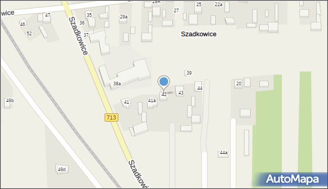 Szadkowice, Szadkowice, 42, mapa Szadkowice