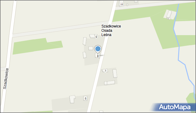 Szadkowice, Szadkowice, 8, mapa Szadkowice