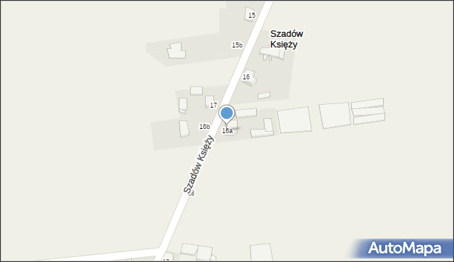 Szadów Księży, Szadów Księży, 16a, mapa Szadów Księży