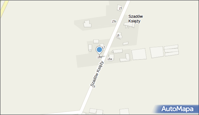 Szadów Księży, Szadów Księży, 16b, mapa Szadów Księży