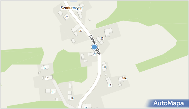 Szadurczyce, Szadurczyce, 21, mapa Szadurczyce