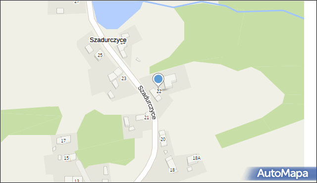 Szadurczyce, Szadurczyce, 22, mapa Szadurczyce