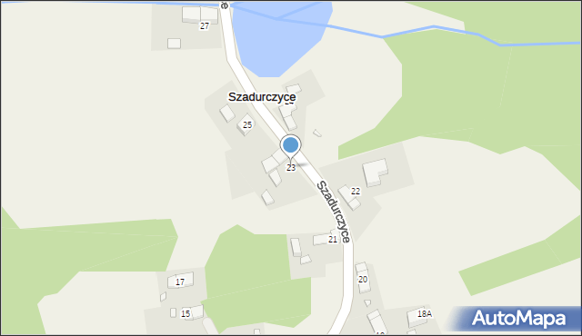 Szadurczyce, Szadurczyce, 23, mapa Szadurczyce