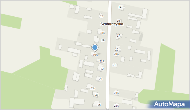 Szafarczyska, Szafarczyska, 19A, mapa Szafarczyska
