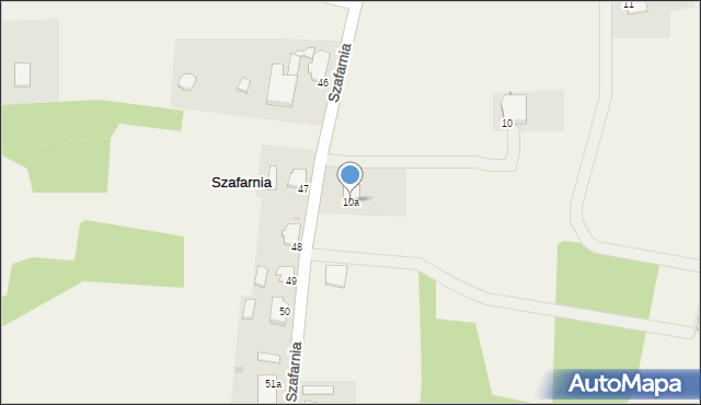 Szafarnia, Szafarnia, 10a, mapa Szafarnia