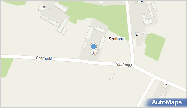 Szafranki, Szafranki, 20, mapa Szafranki