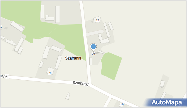 Szafranki, Szafranki, 25, mapa Szafranki