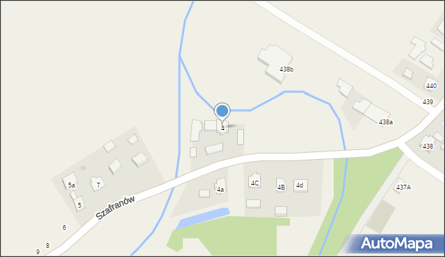 Szafranów, Szafranów, 4, mapa Szafranów