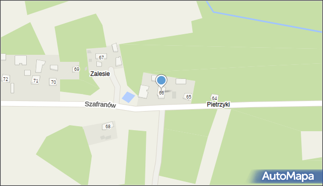 Szafranów, Szafranów, 66, mapa Szafranów