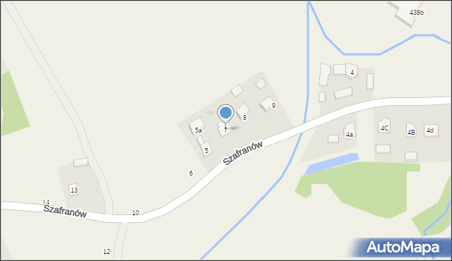 Szafranów, Szafranów, 7, mapa Szafranów