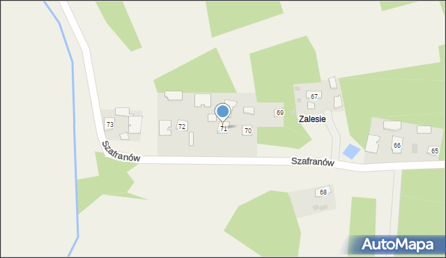 Szafranów, Szafranów, 71, mapa Szafranów