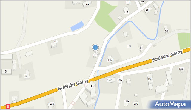 Szalejów Górny, Szalejów Górny, 121, mapa Szalejów Górny