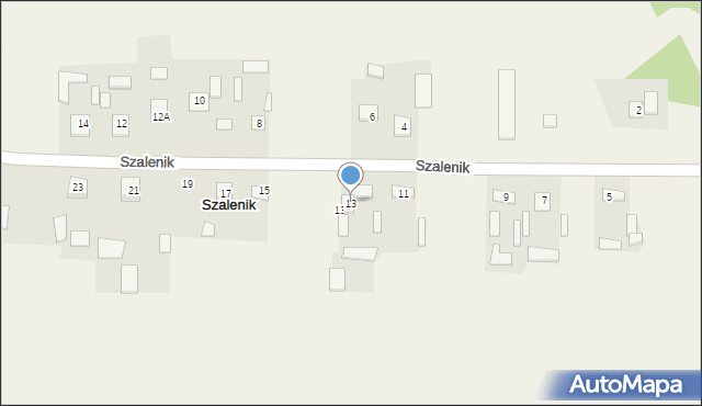 Szalenik, Szalenik, 13, mapa Szalenik