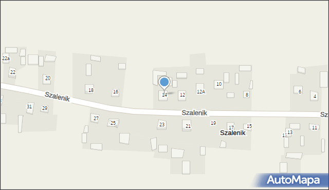 Szalenik, Szalenik, 14, mapa Szalenik