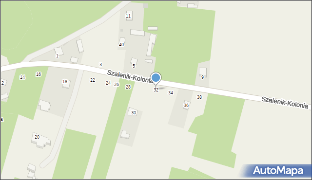 Szalenik-Kolonia, Szalenik-Kolonia, 32, mapa Szalenik-Kolonia