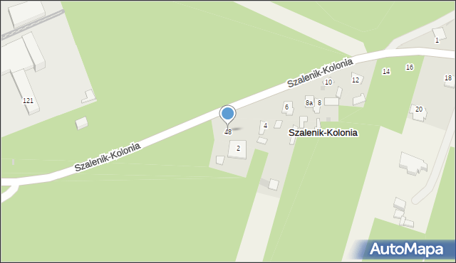 Szalenik-Kolonia, Szalenik-Kolonia, 48, mapa Szalenik-Kolonia