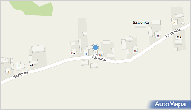 Szalonka, Szalonka, 17, mapa Szalonka