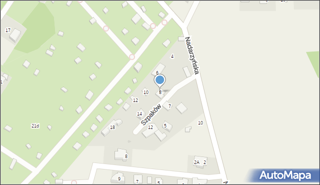 Szamoty, Szpaków, 8, mapa Szamoty