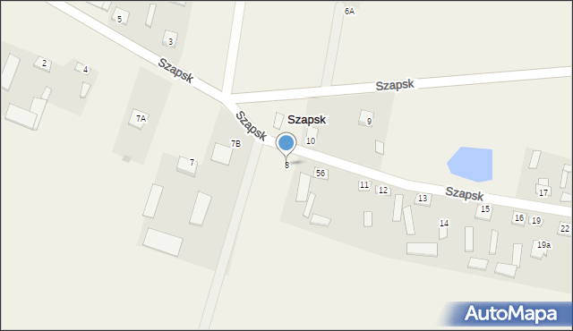 Szapsk, Szapsk, 8, mapa Szapsk