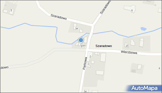 Szaradowo, Szaradowo, 3, mapa Szaradowo