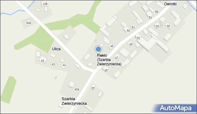 Szarbia Zwierzyniecka, Szarbia Zwierzyniecka, 39, mapa Szarbia Zwierzyniecka