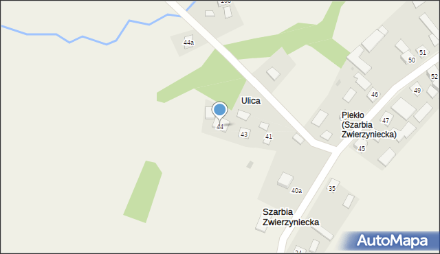 Szarbia Zwierzyniecka, Szarbia Zwierzyniecka, 44, mapa Szarbia Zwierzyniecka