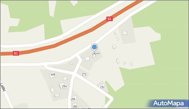 Szare, Szare, 272, mapa Szare