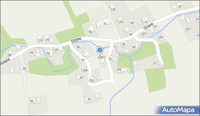 Szare, Szare, 375, mapa Szare