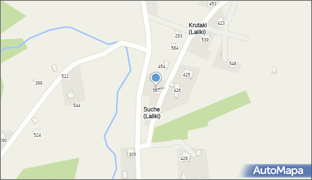 Szare, Szare, 567, mapa Szare