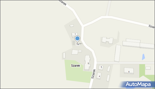 Szarek, Szarek, 7A, mapa Szarek