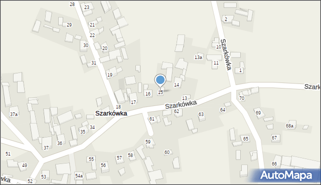 Szarkówka, Szarkówka, 15, mapa Szarkówka