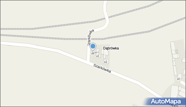 Szarkówka, Szarkówka, 44, mapa Szarkówka