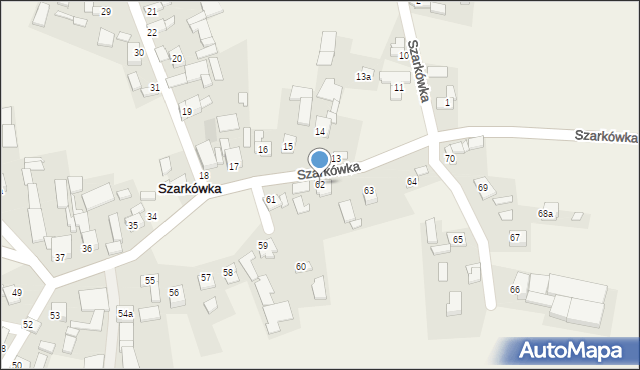 Szarkówka, Szarkówka, 62, mapa Szarkówka