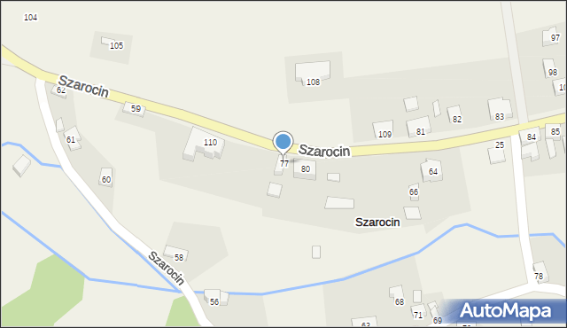 Szarocin, Szarocin, 77, mapa Szarocin