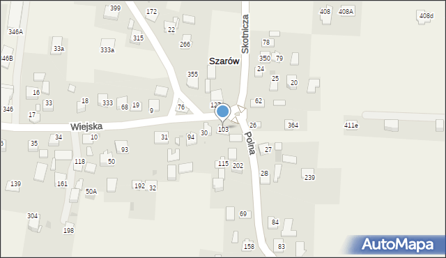 Szarów, Szarów, 103, mapa Szarów