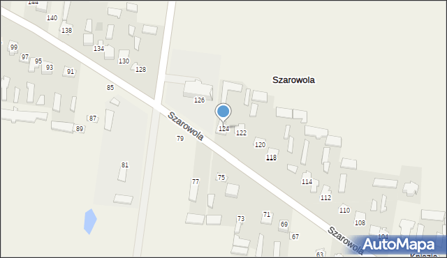 Szarowola, Szarowola, 124, mapa Szarowola