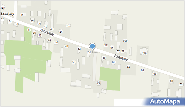 Szastały, Szastały, 54/4, mapa Szastały