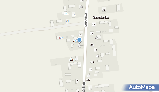 Szastarka, Szastarka, 139, mapa Szastarka