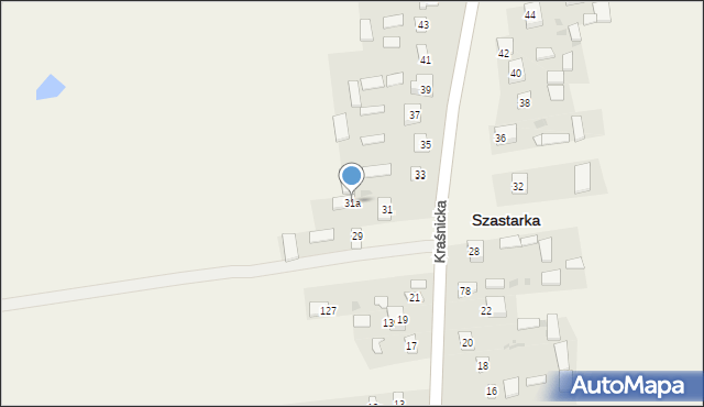 Szastarka, Szastarka, 73A, mapa Szastarka