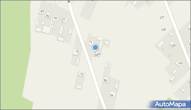 Szastarka, Szastarka Stacja, 116, mapa Szastarka