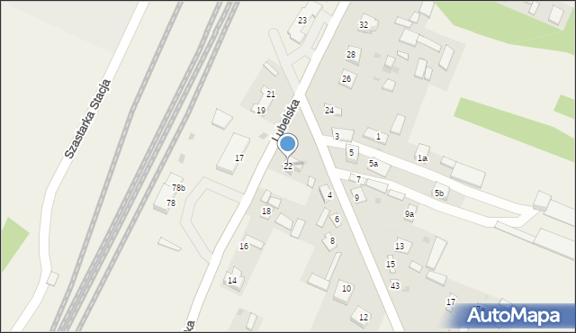Szastarka, Szastarka Stacja, 66, mapa Szastarka
